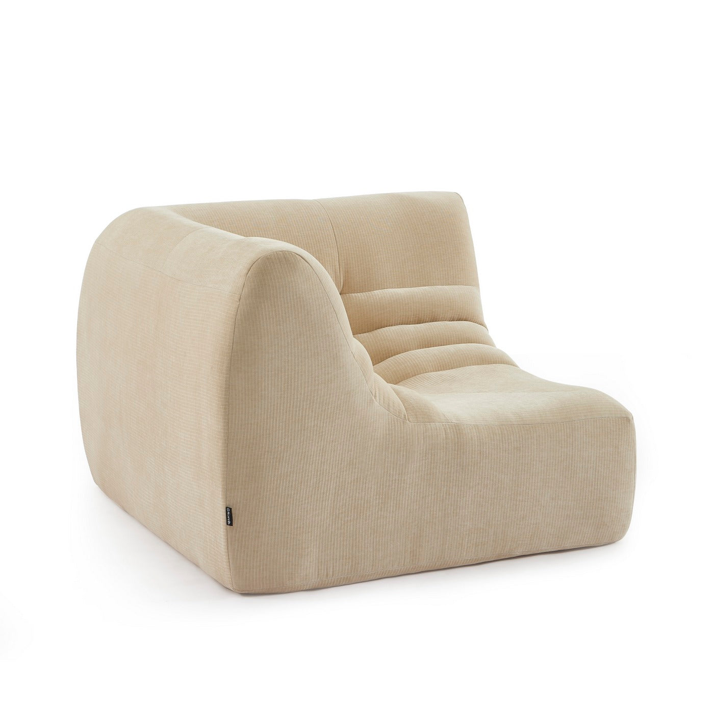 Janis - Chauffeuse D'Angle Modulable - Velours - Beige