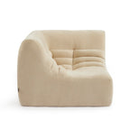 Janis - Chauffeuse D'Angle Modulable - Velours - Beige