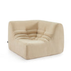 Janis - Chauffeuse D'Angle Modulable - Velours - Beige