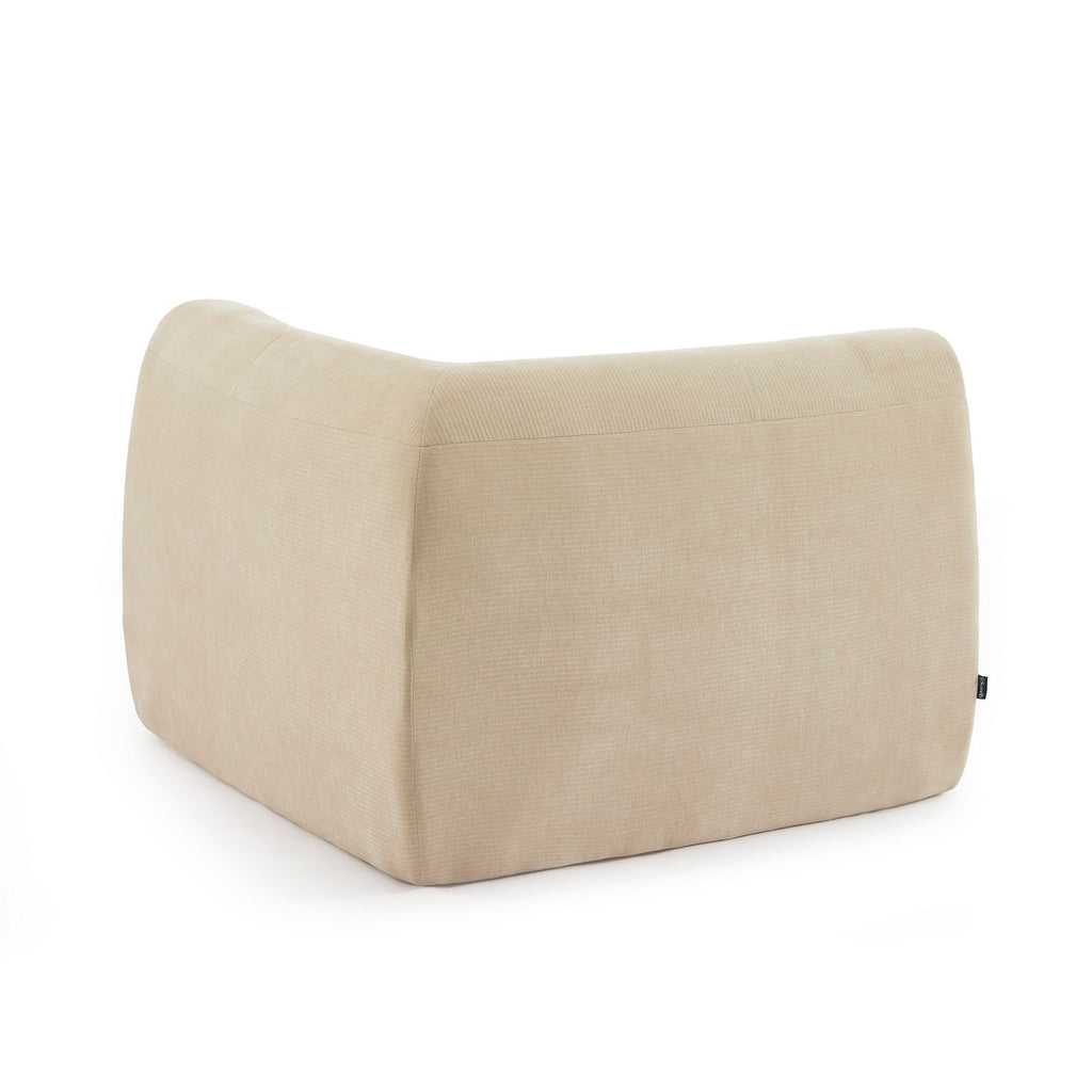 Janis - Chauffeuse D'Angle Modulable - Velours - Beige