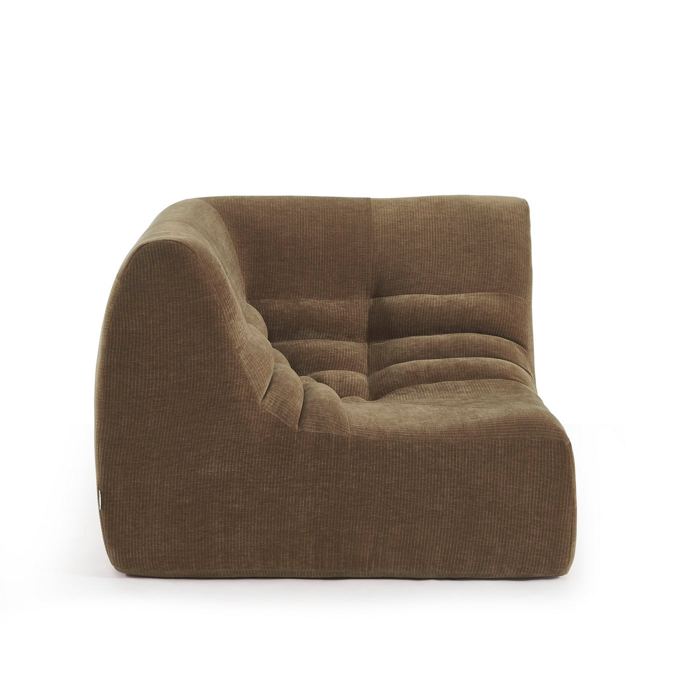 Janis - Chauffeuse D'Angle Modulable - Velours - Marron