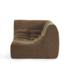 Janis - Chauffeuse D'Angle Modulable - Velours - Marron