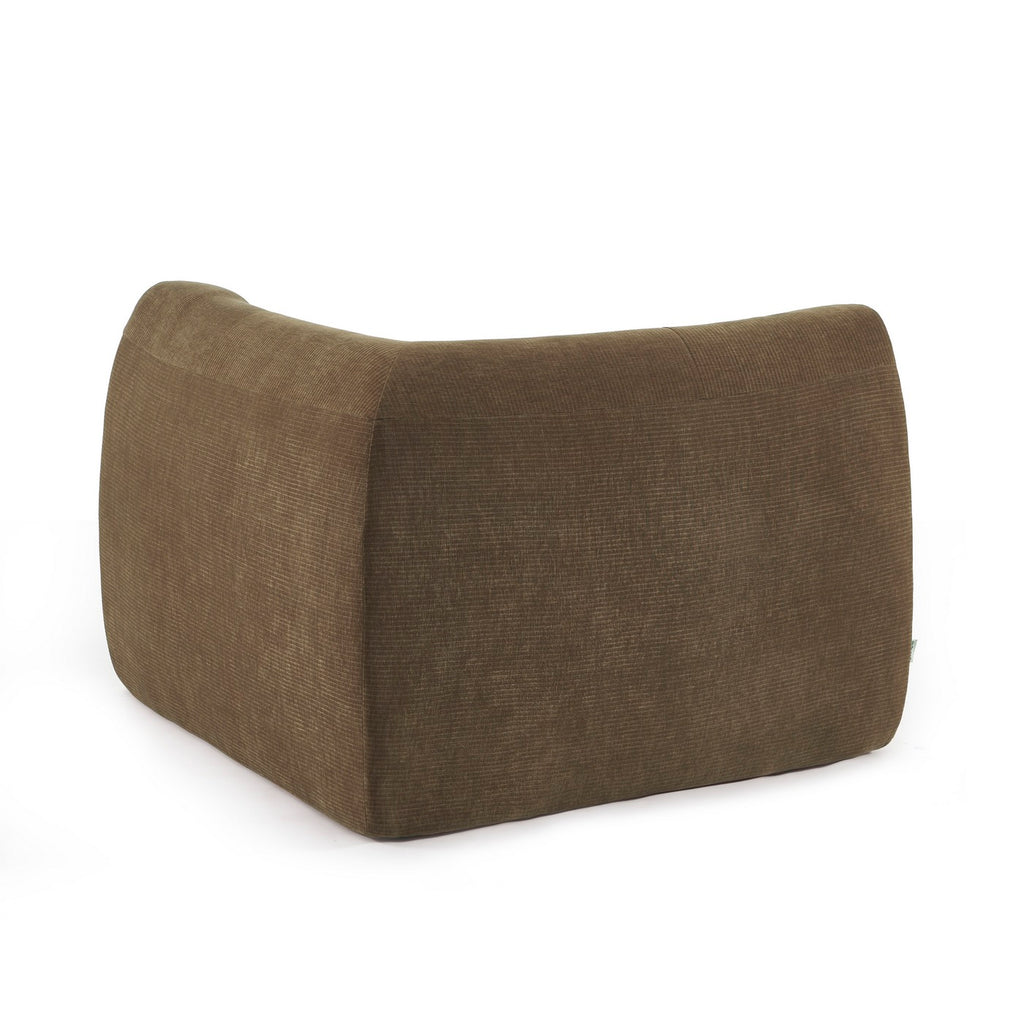 Janis - Chauffeuse D'Angle Modulable - Velours - Marron