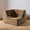 Janis - Chauffeuse D'Angle Modulable - Velours - Marron