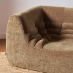 Janis - Chauffeuse D'Angle Modulable - Velours - Marron