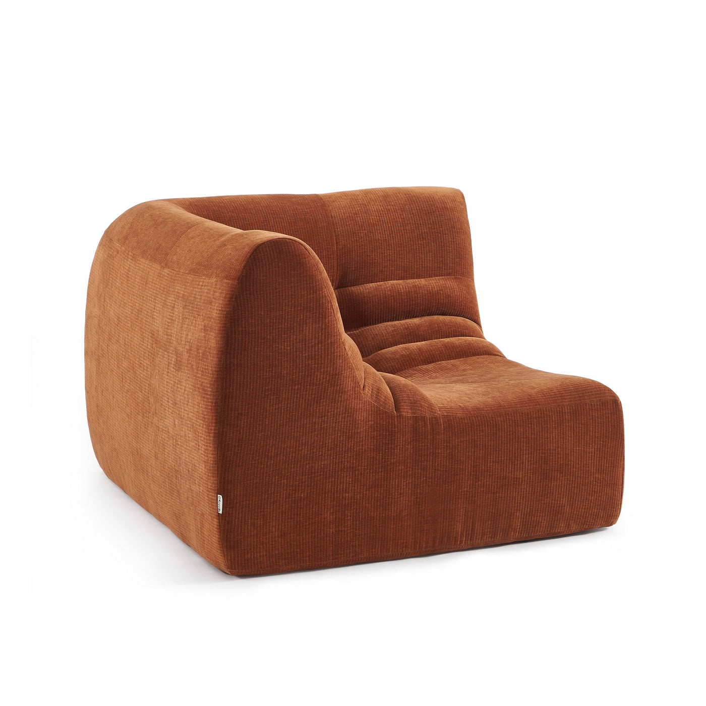 Janis - Chauffeuse D'Angle Modulable - Velours - Terracotta