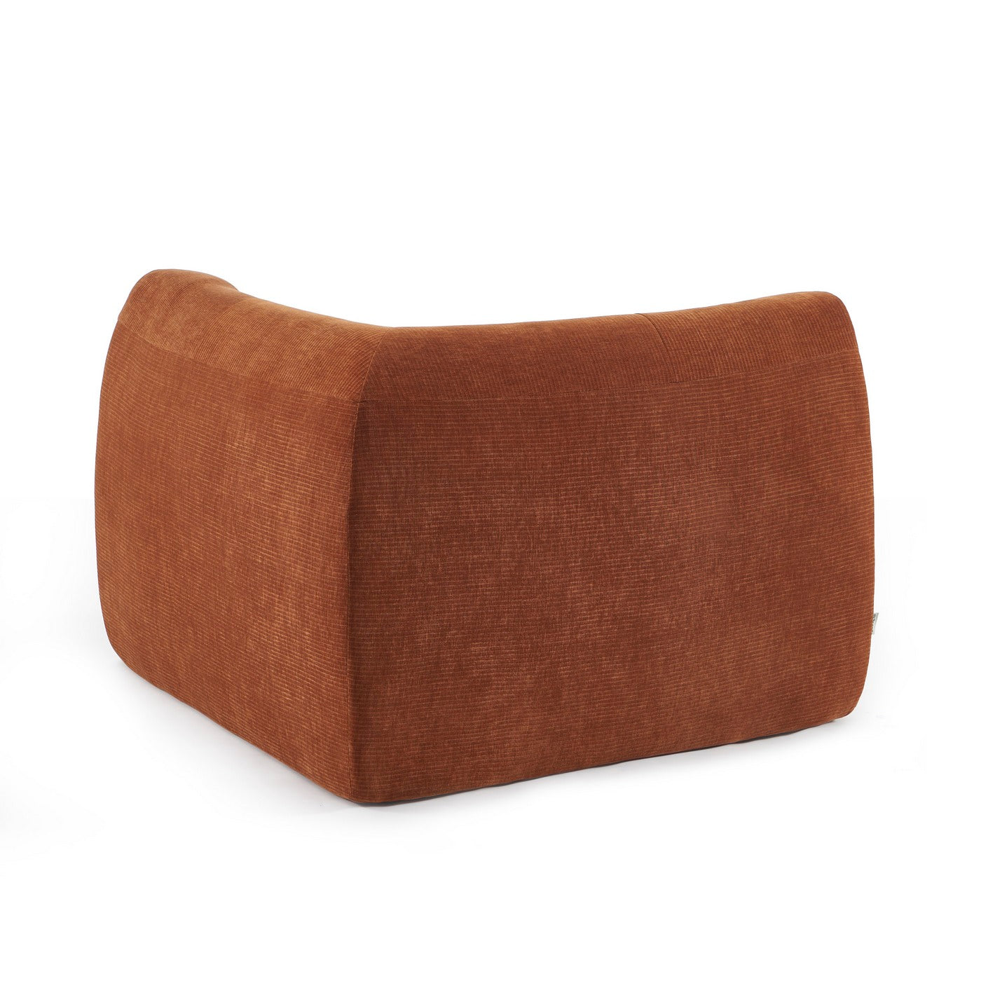 Janis - Chauffeuse D'Angle Modulable - Velours - Terracotta