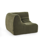 Janis - Chauffeuse D'Angle Modulable - Velours - Vert