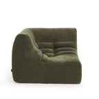 Janis - Chauffeuse D'Angle Modulable - Velours - Vert
