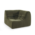Janis - Chauffeuse D'Angle Modulable - Velours - Vert