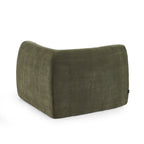 Janis - Chauffeuse D'Angle Modulable - Velours - Vert