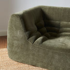 Janis - Chauffeuse D'Angle Modulable - Velours - Vert