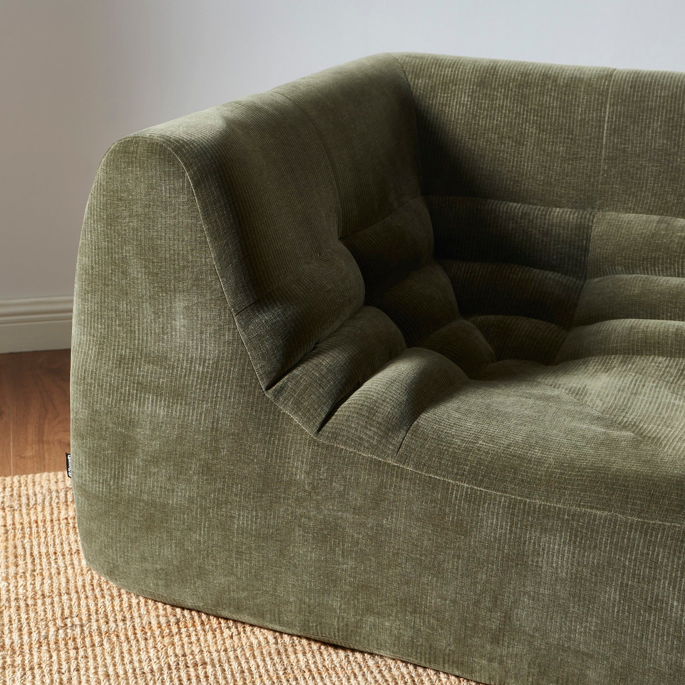 Janis - Chauffeuse D'Angle Modulable - Velours - Vert
