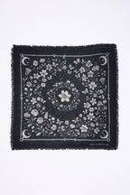BANDANA/JARDIN DE MINUIT/BLACK/ECOPAPER-M-54*54CM
