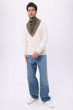 Small Bandana Midnight Garden - Khaki Green Black - Men