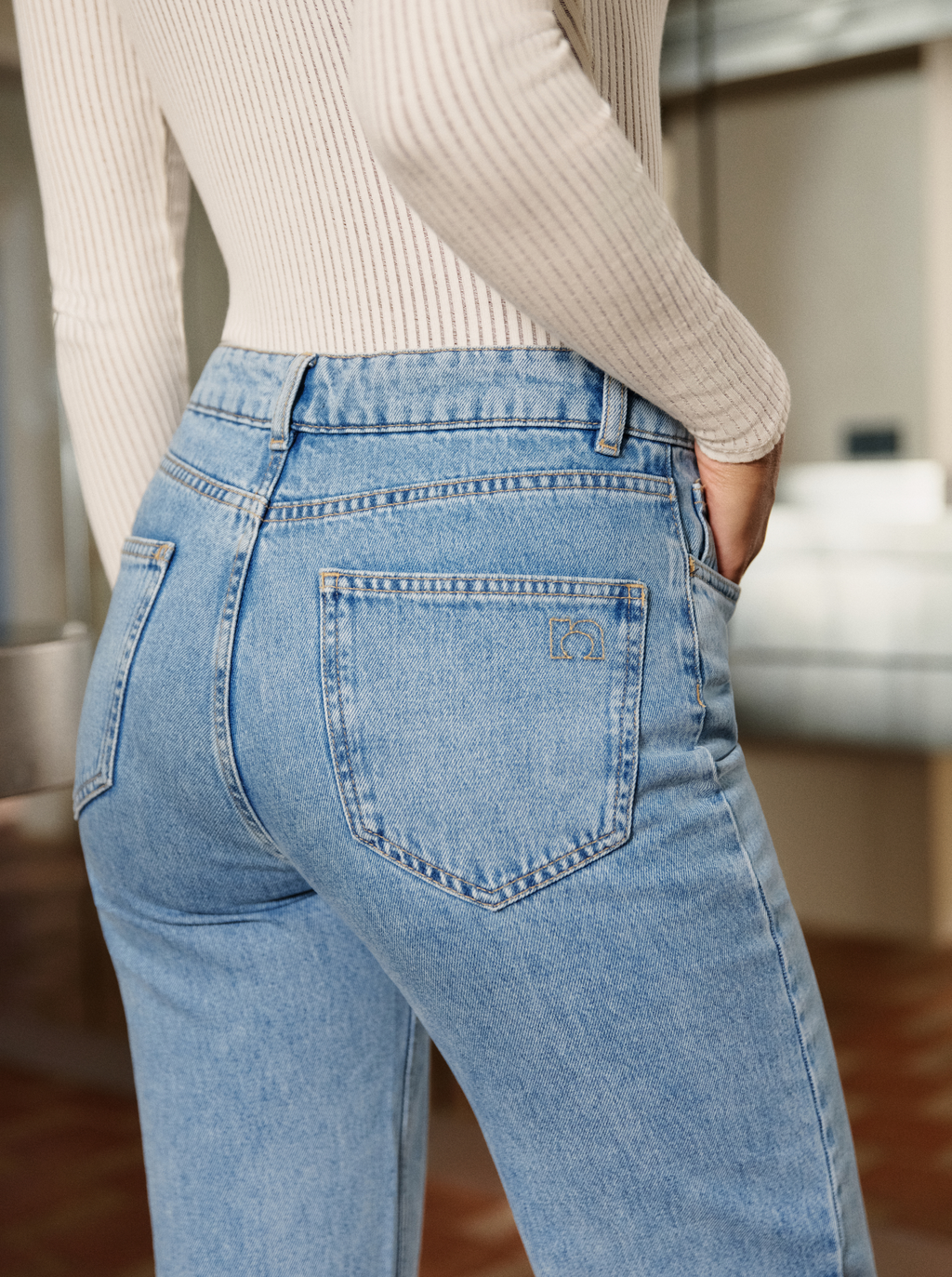 Wide Leg Jeans Light Blue