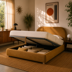 Jelly - Ottoman Bed - Bouclé - Ochre