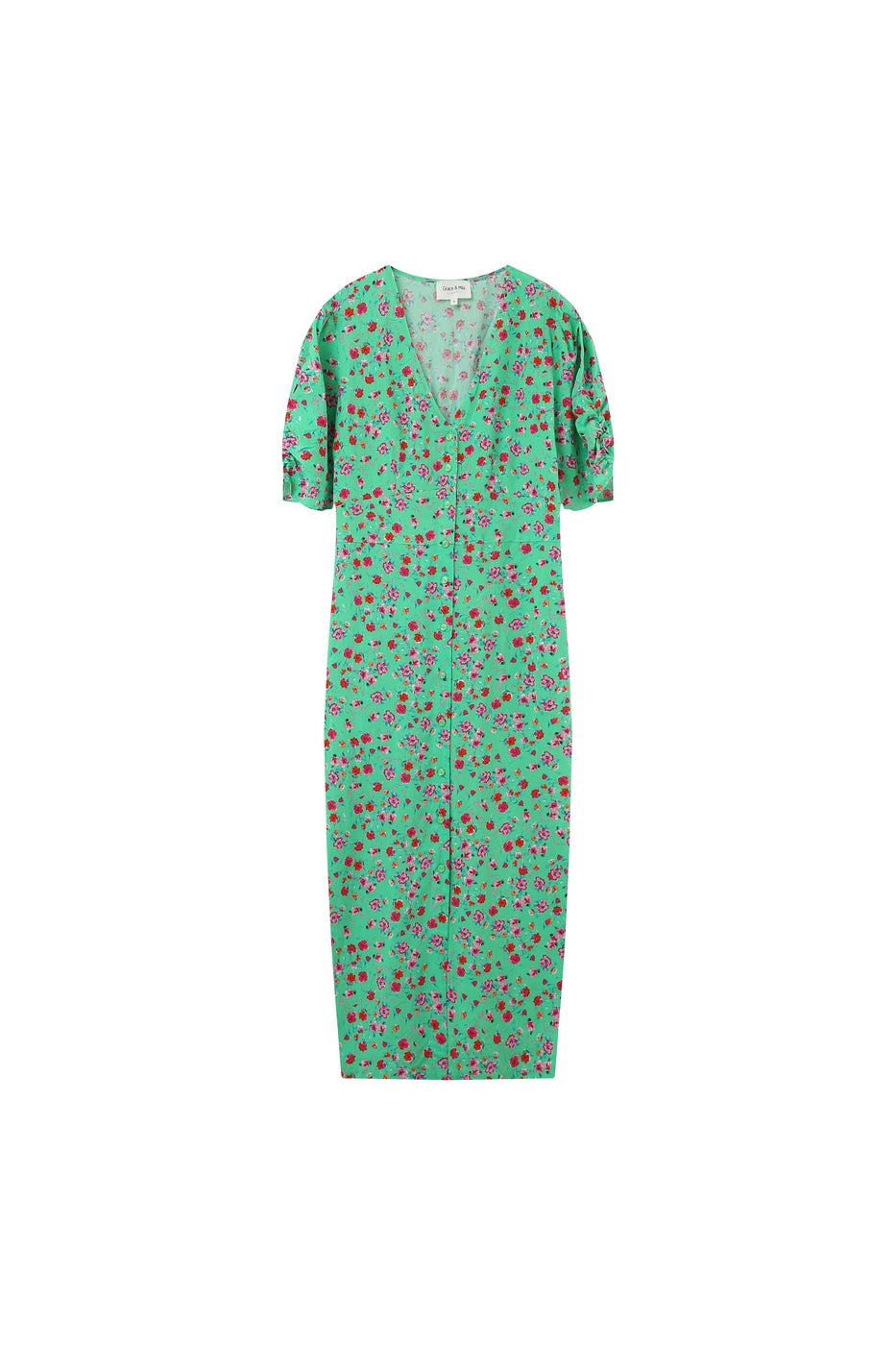 Robe Mi-Longue Jemmapes - Vert