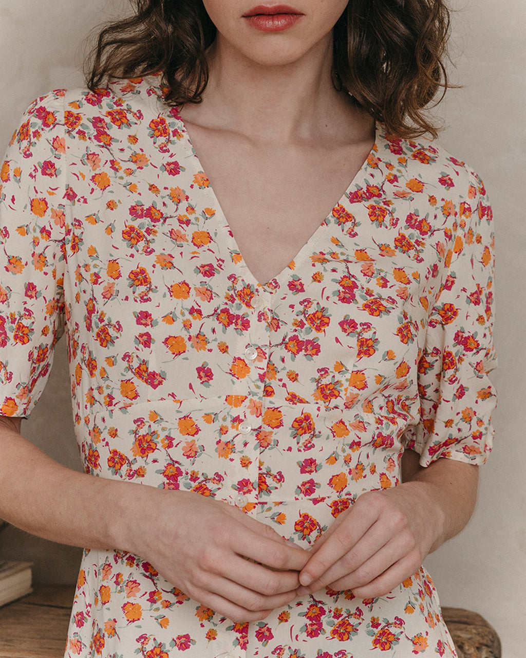 Vestido Midi Jemmapes - Beige