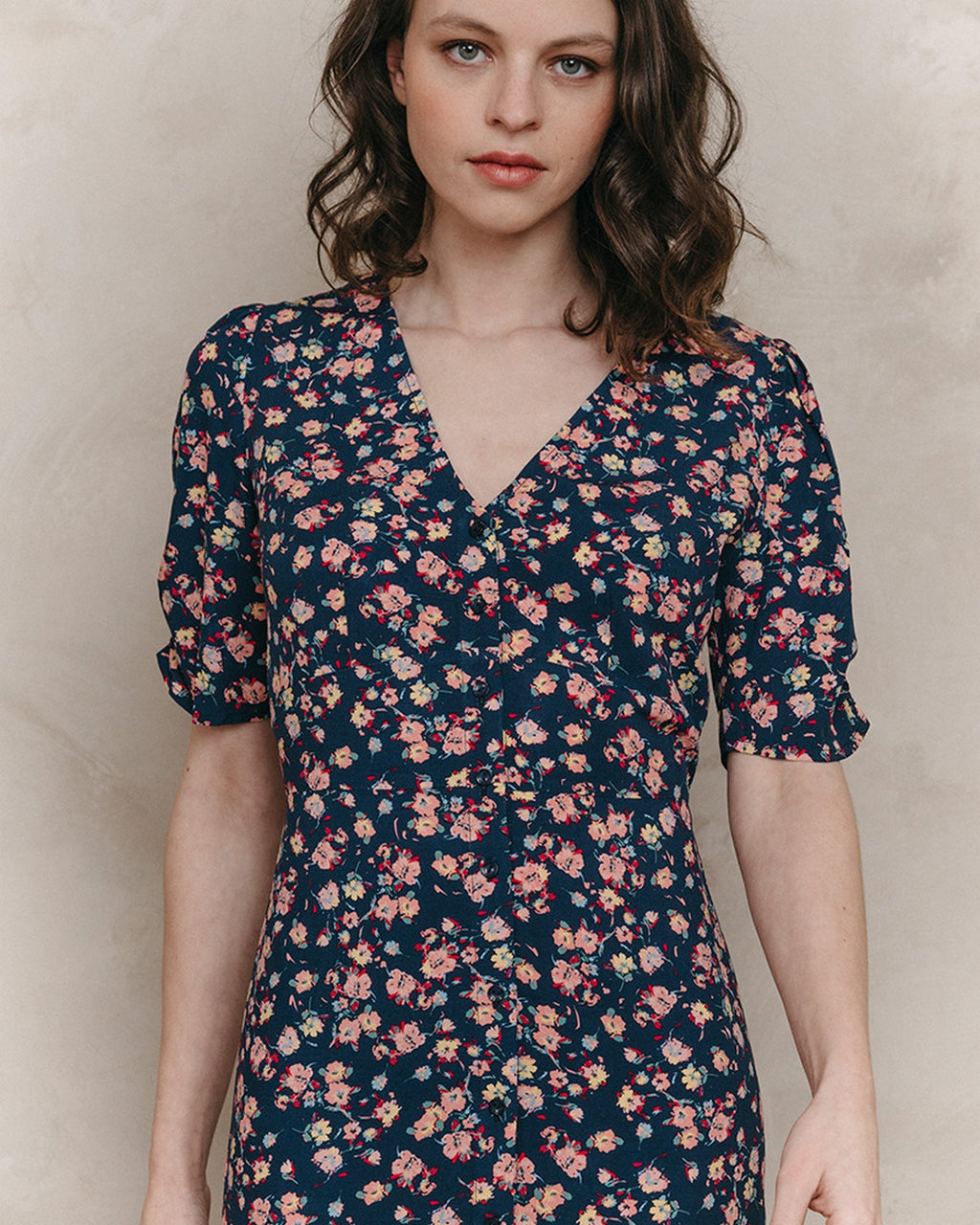 Vestido Midi Jemmapes - Marino