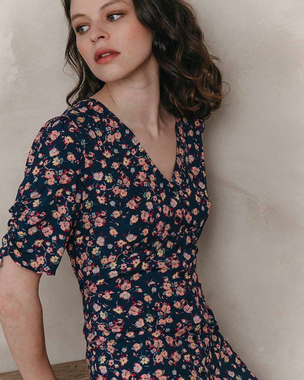 Vestido Midi Jemmapes - Marino