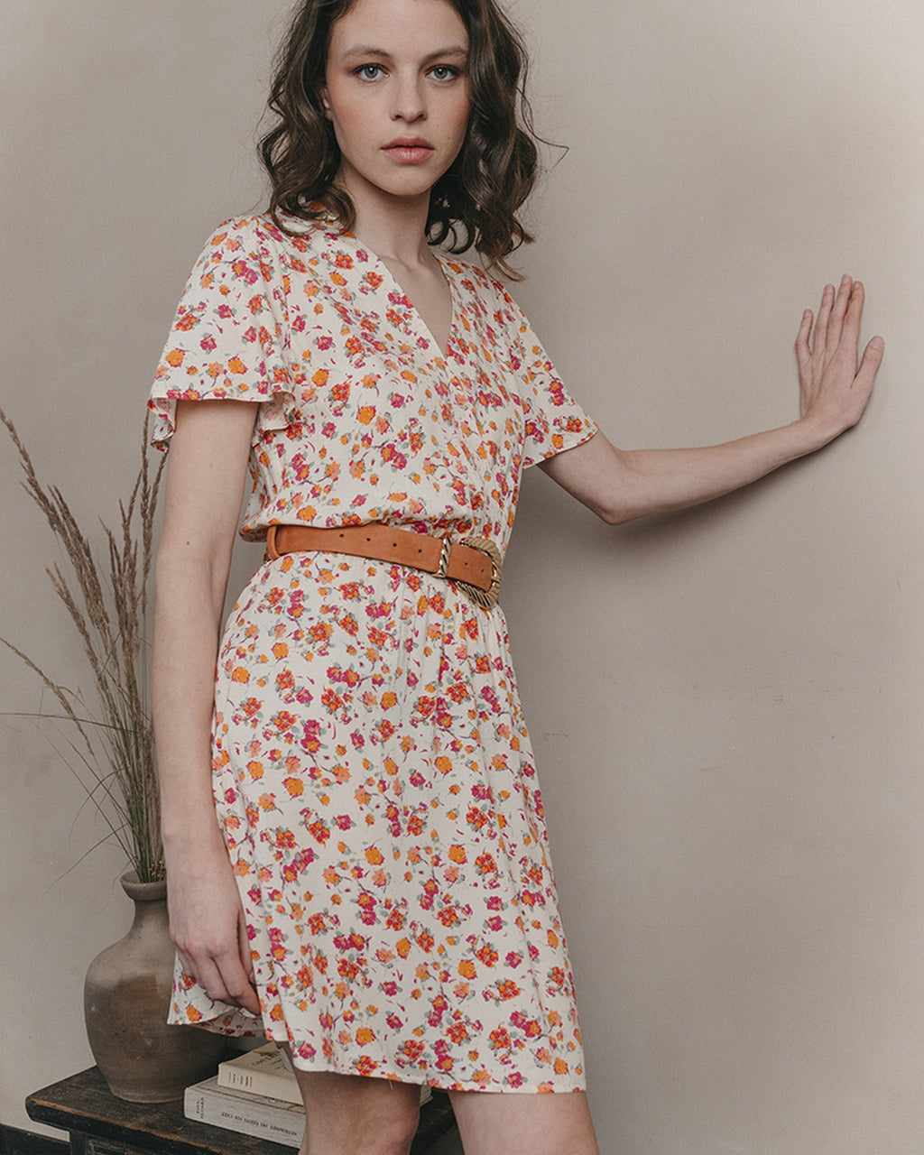 Vestido Corto Jessy - Beige
