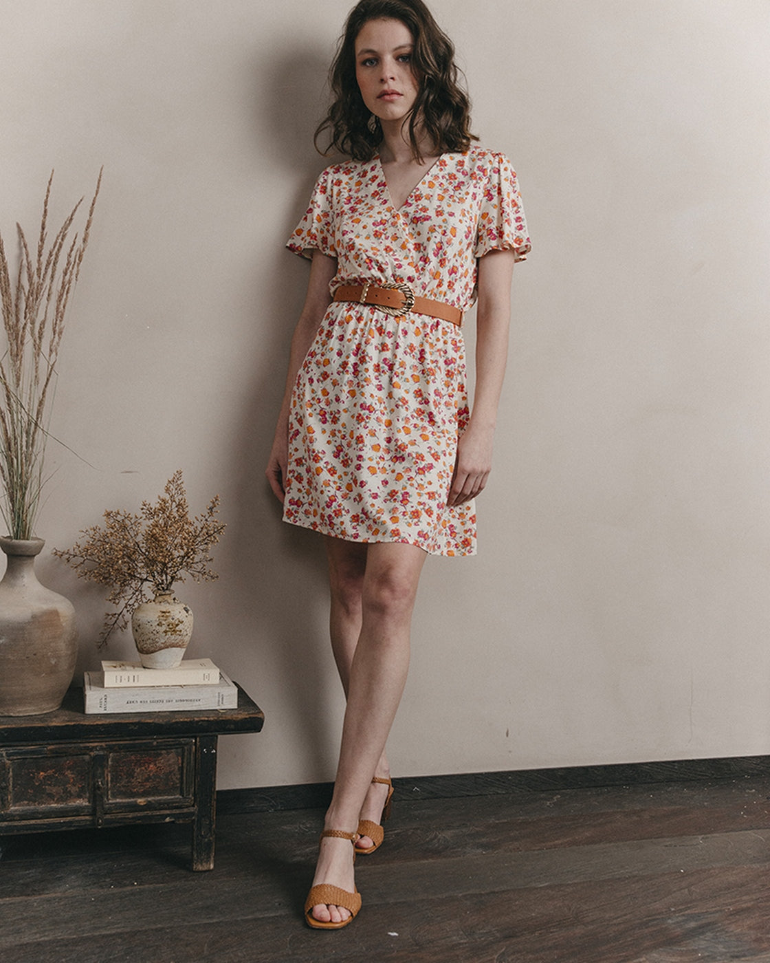Vestido Corto Jessy - Beige