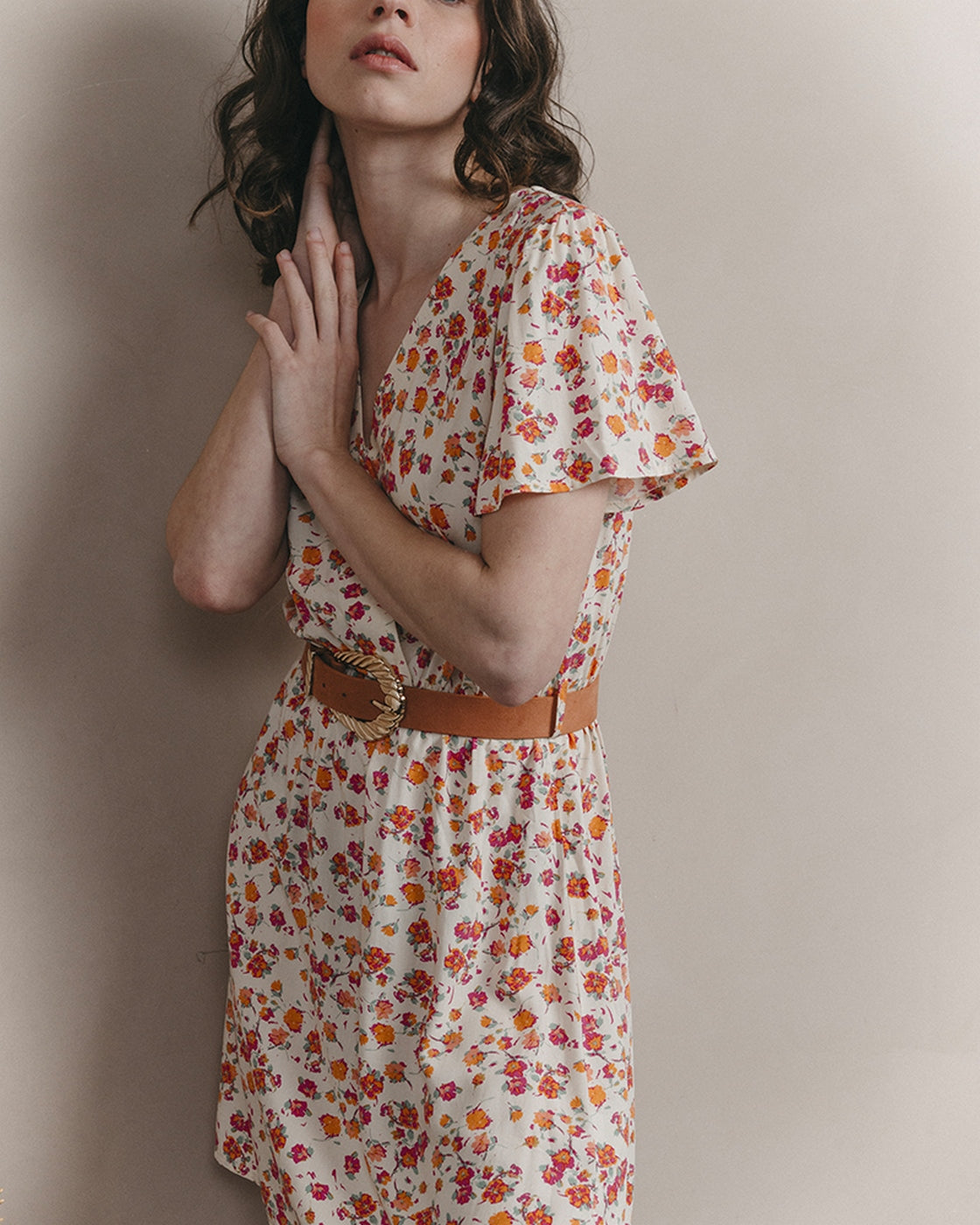 Vestido Corto Jessy - Beige
