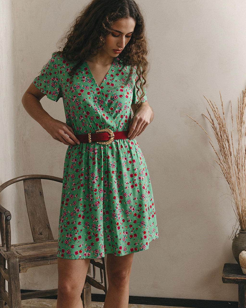 Vestido Corto Jessy Verde