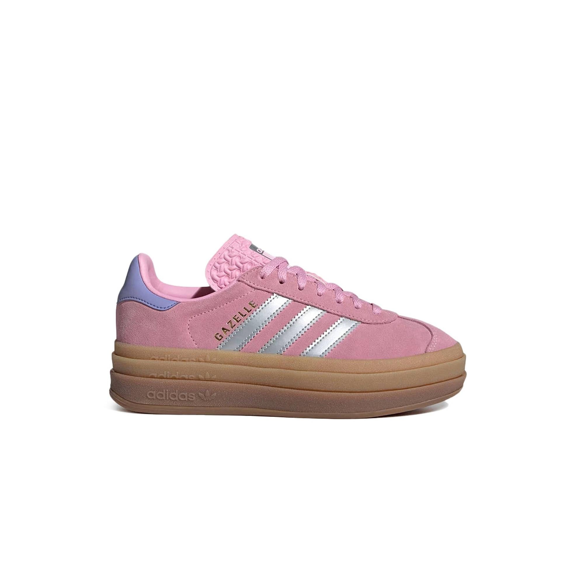 Adidas Gazelle Bold Plata Rosa (Gs) - Rosa