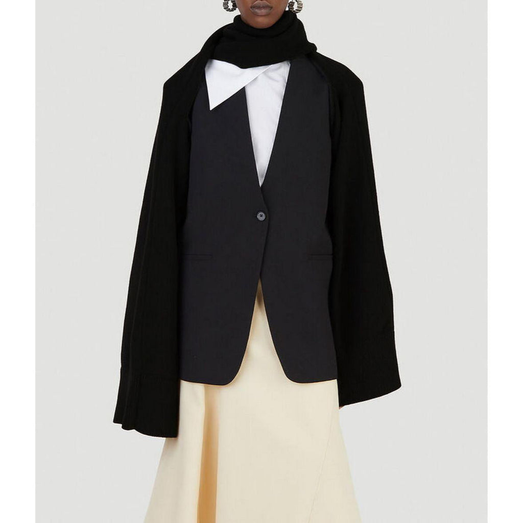 Emb Scarf - Black - Women