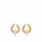 Boucles D'Oreilles Rough Nature Earrings 4 - Gold+Light Pink - Femme