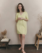 Jinette Short Dress - Kiwi