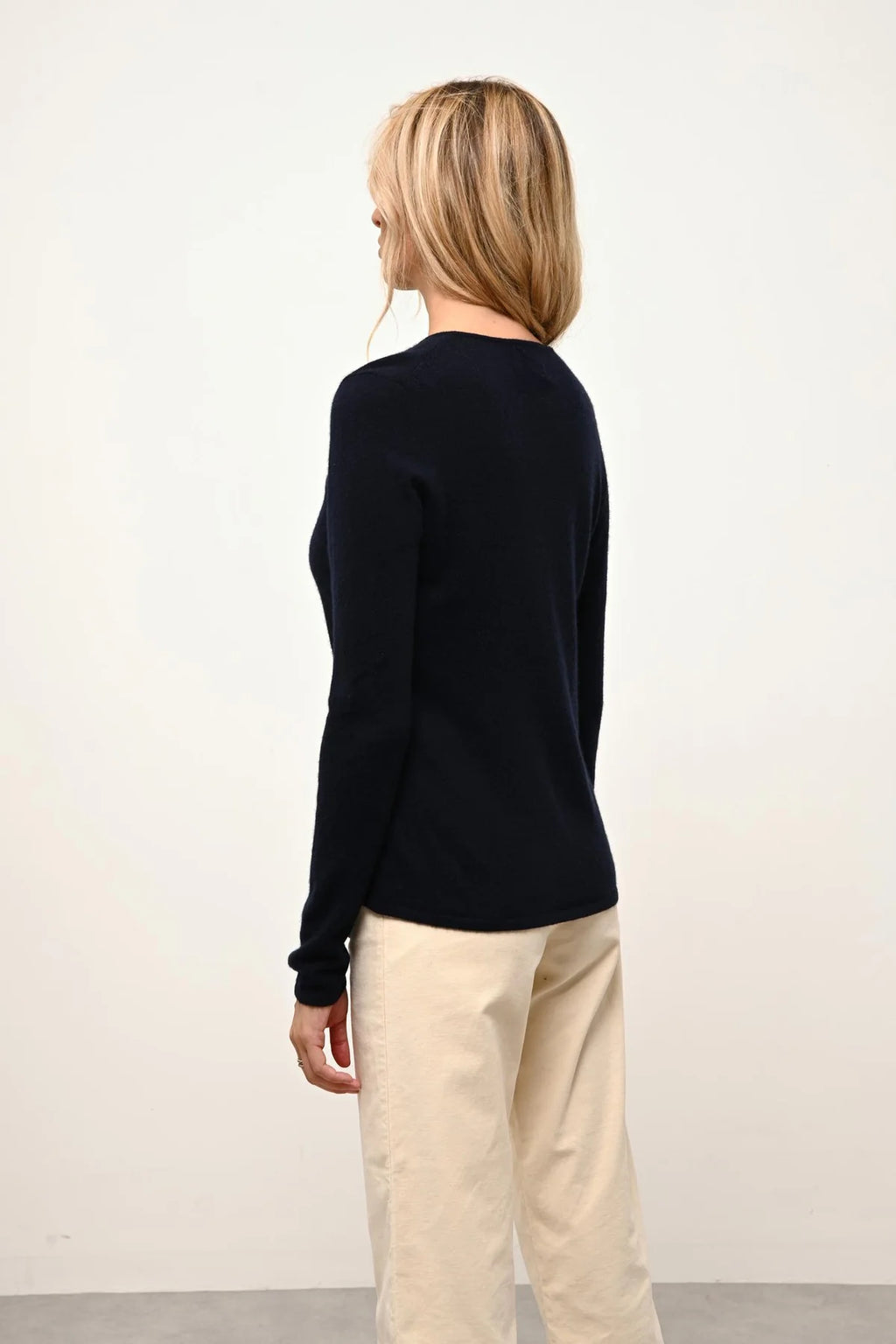 Pull Col V - Joan - Navy