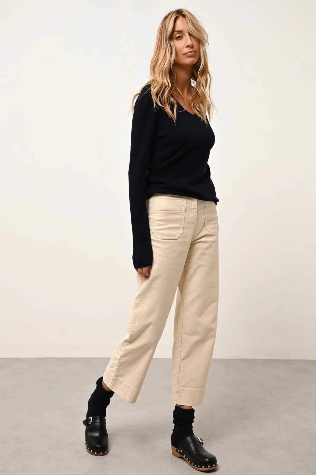 Pull Col V - Joan - Navy