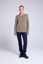 Johanna Women's Button-Up Shirt - Khaki Green