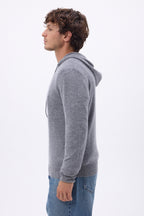 Sweat Zippe A Capuche John - Gris Fonce - Homme