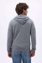 Sweat Zippe A Capuche John - Gris Fonce - Homme