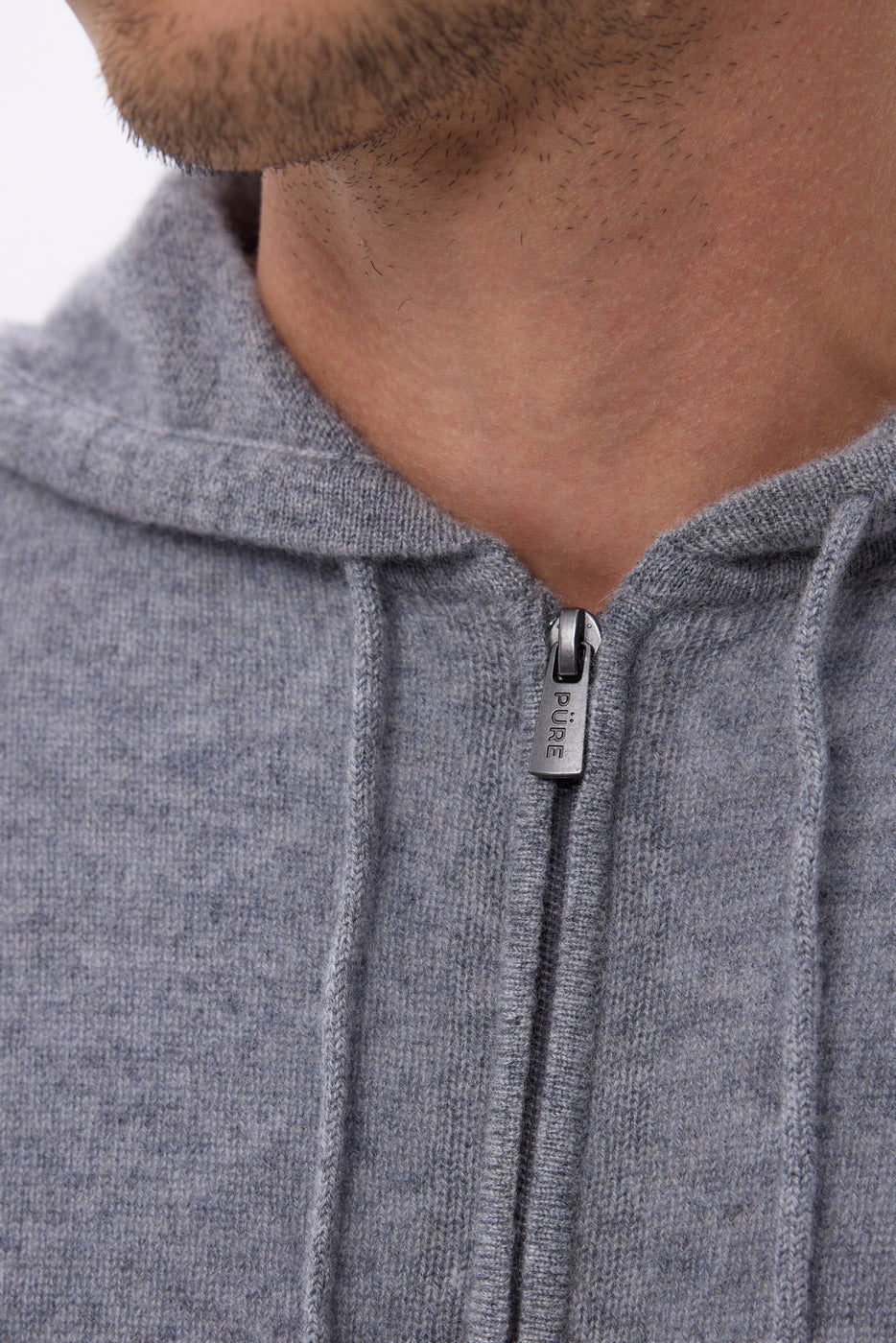 Sweat Zippe A Capuche John - Gris Fonce - Homme