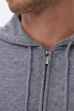 Sweat Zippe A Capuche John - Gris Fonce - Homme