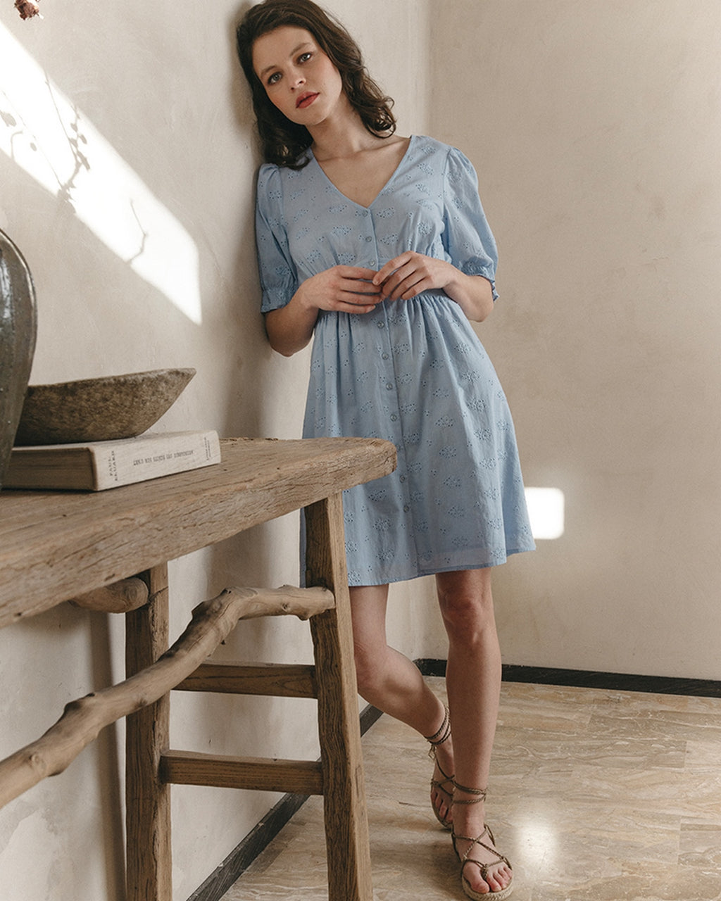 Vestido Corto Joie - Azul