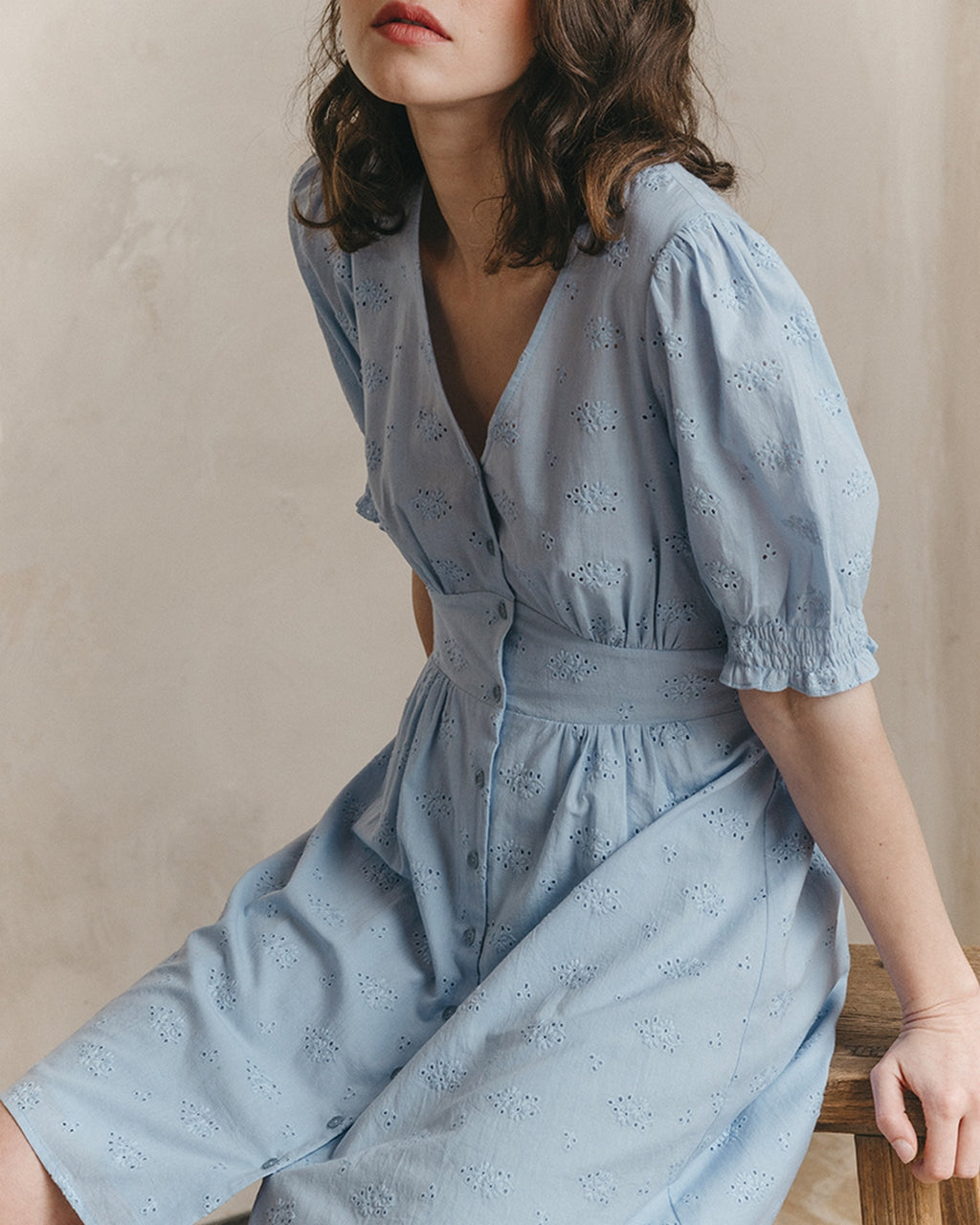 Vestido Corto Joie - Azul
