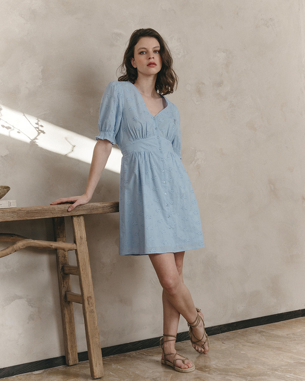 Vestido Corto Joie - Azul