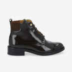 Candide Dst Boots W - W.Patent/Suede - Chocolat/Chocolat