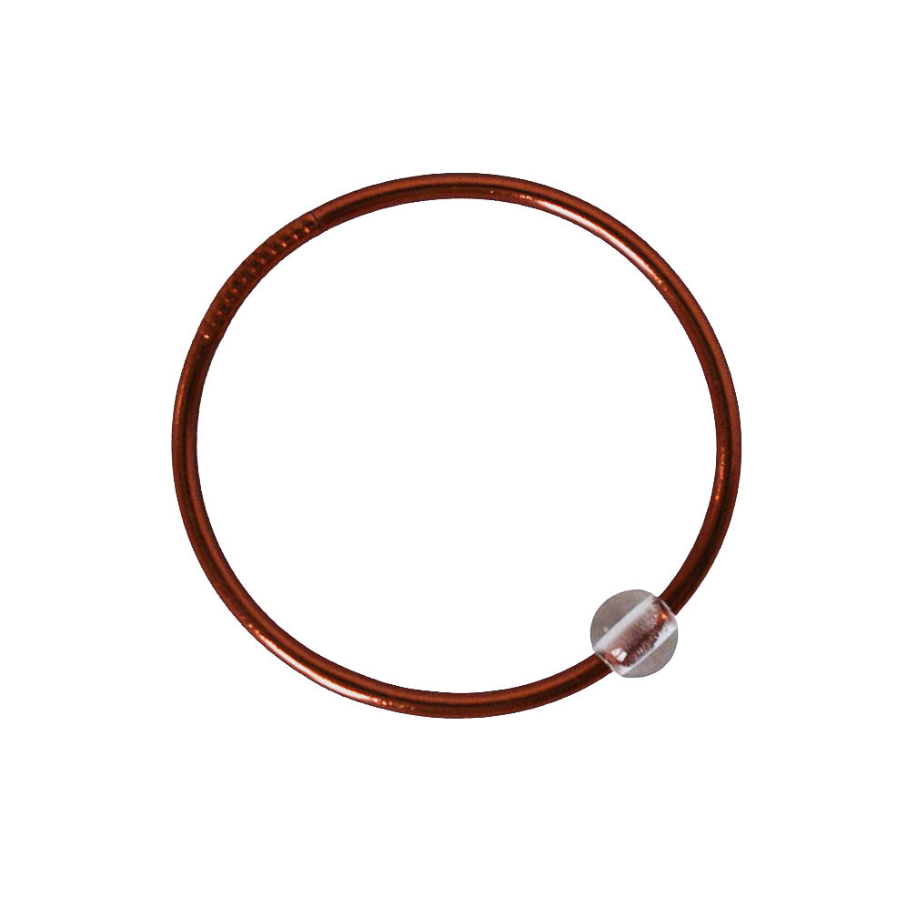 Aro Budista Aura – Brown & Cuarzo Transparente