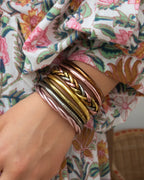 Brazalete Budista Mantra Caramelo