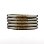 Aro Budista Mantra Dark Silver mantra Gold