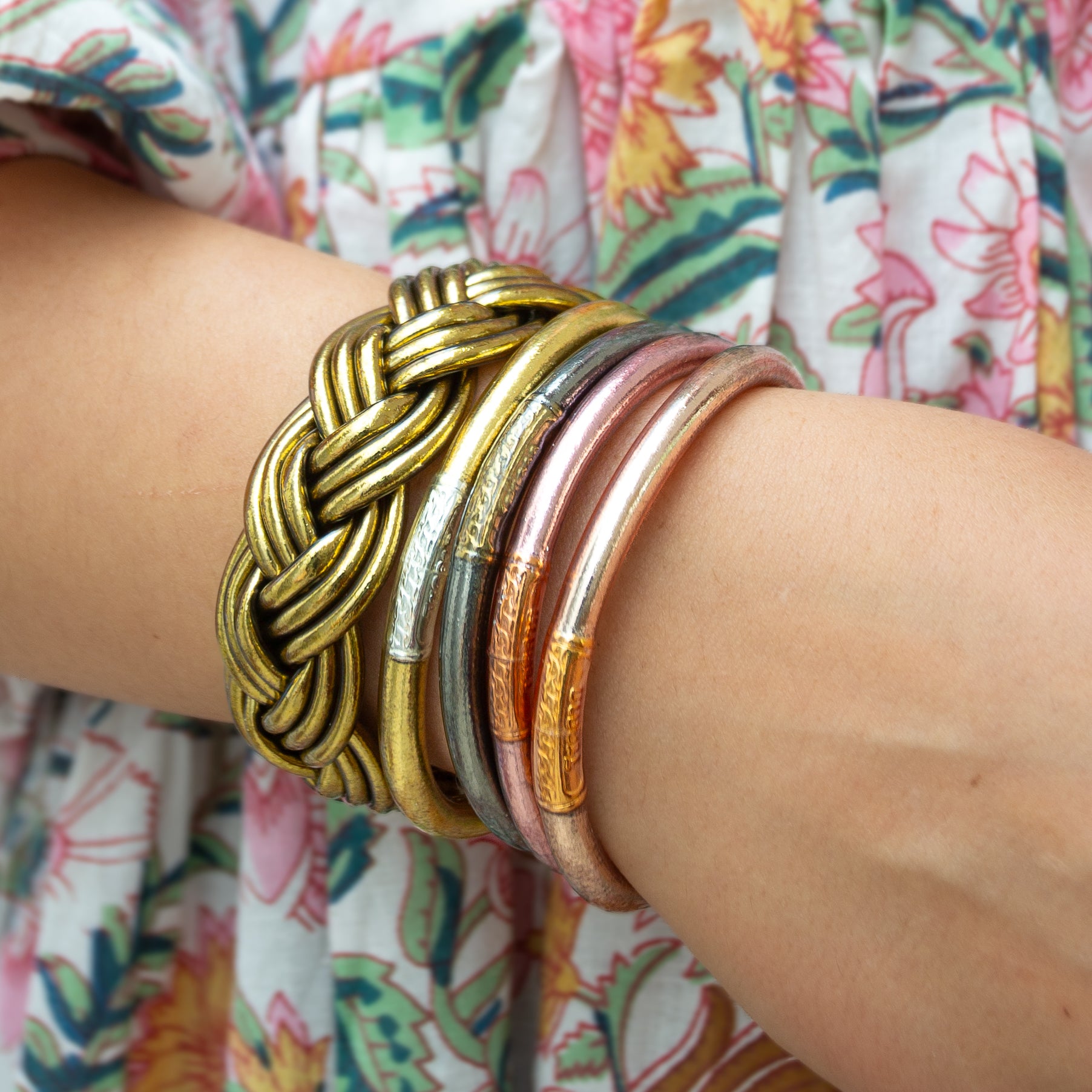 Aro Budista Mantra Dark Silver mantra Gold