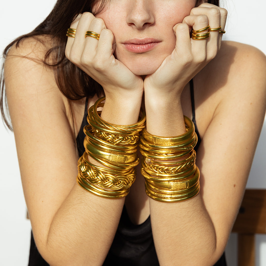 Jonc Budista Mantra Gold
