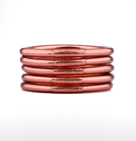 Jonc Budista Mantra Pink Gold